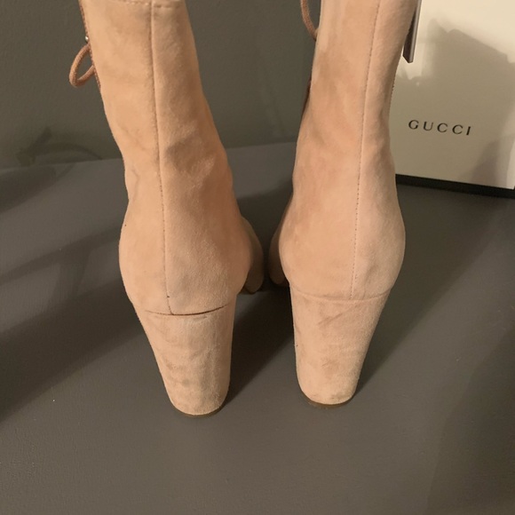 BCBG Tan Suede Ankle Booties - Picture 6 of 6